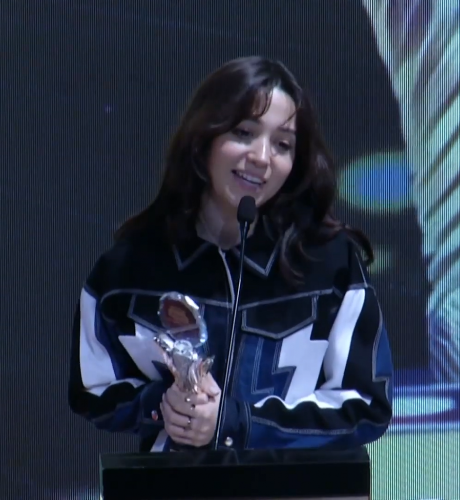 Zeynep Bastık at a music awards event in 2020