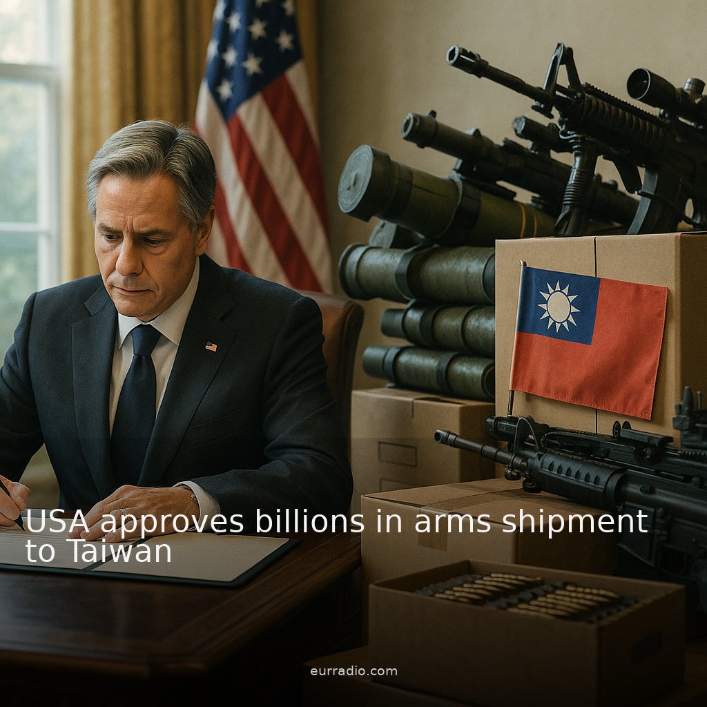 USA approves billions in arms shipment to Taiwan
