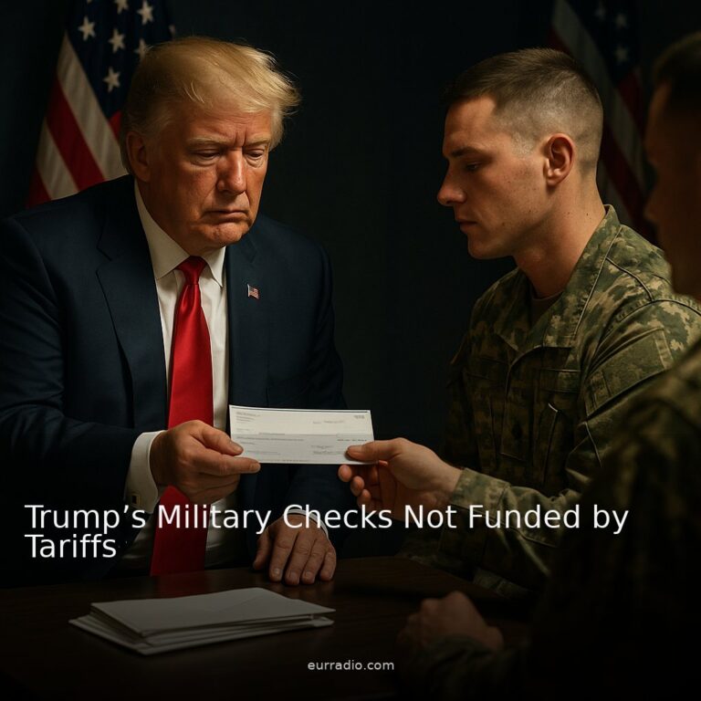 Trump’s Military Checks Not Funded by Tariffs