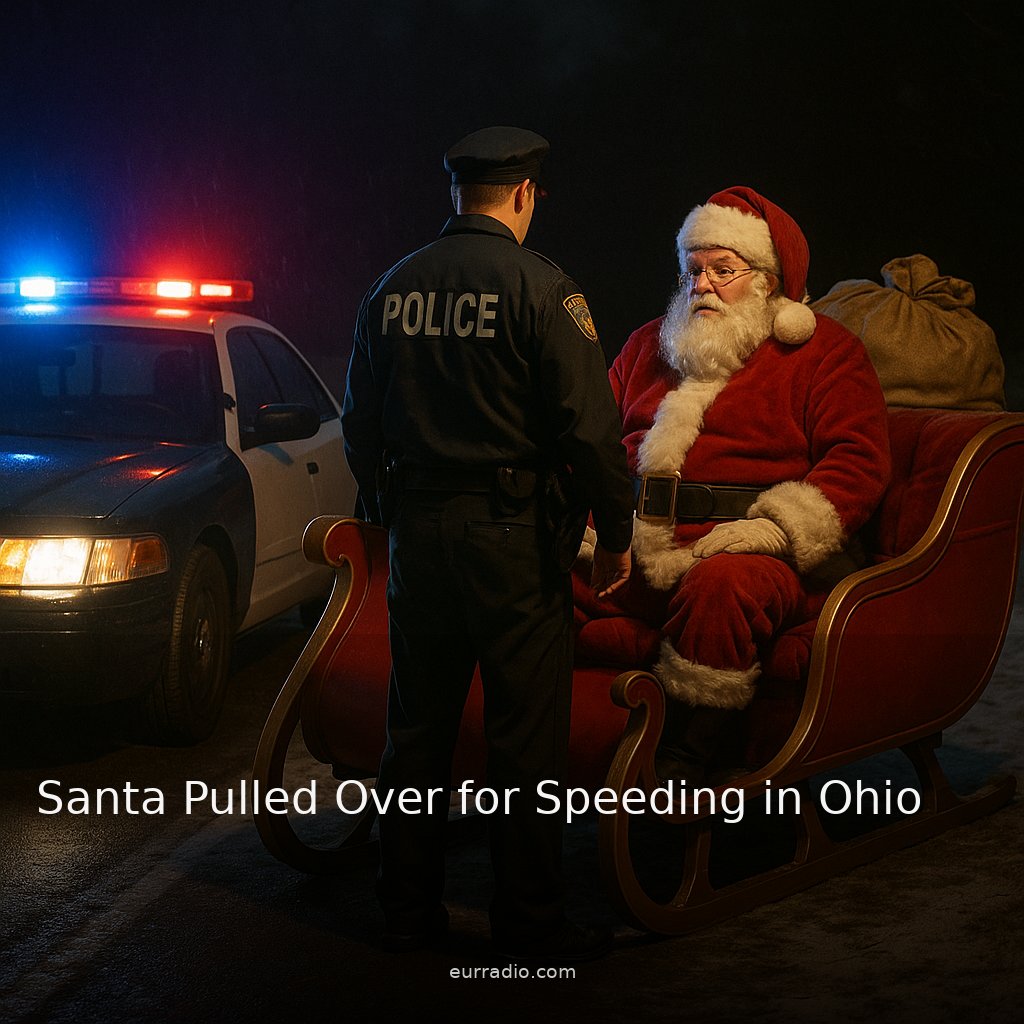 Santa Pulled Over for Speeding in Ohio