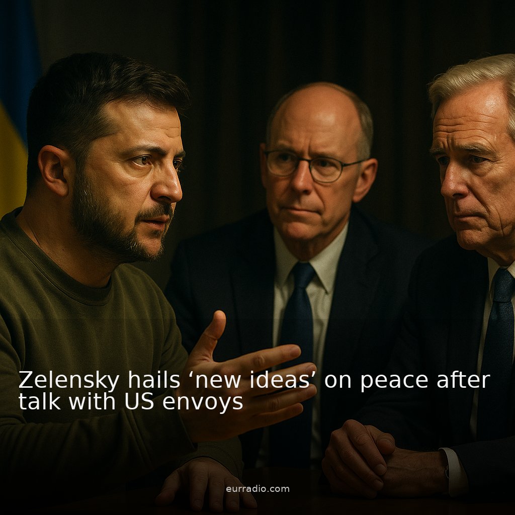 Zelensky hails ‘new ideas’ on peace after talk with US envoys