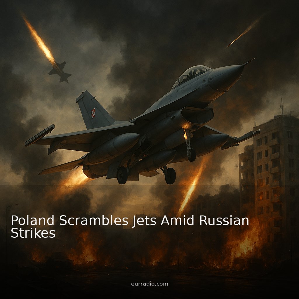 Poland Scrambles Jets Amid Russian Strikes