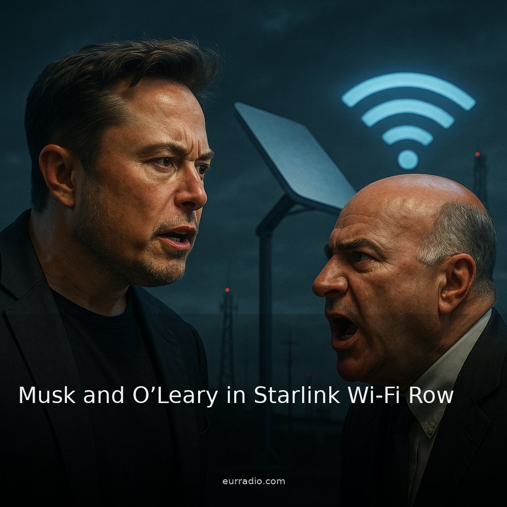 Musk and O’Leary in Starlink Wi-Fi Row