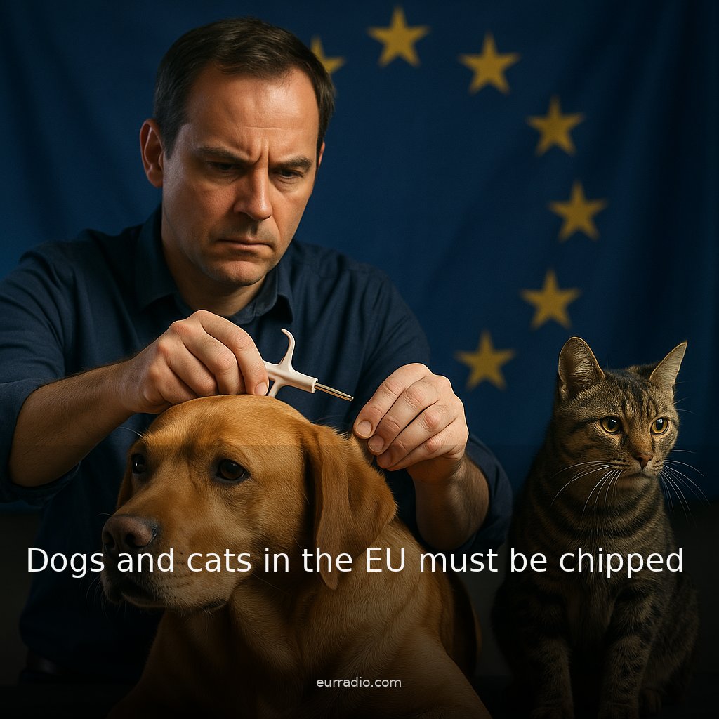 Dogs and cats in the EU must be chipped