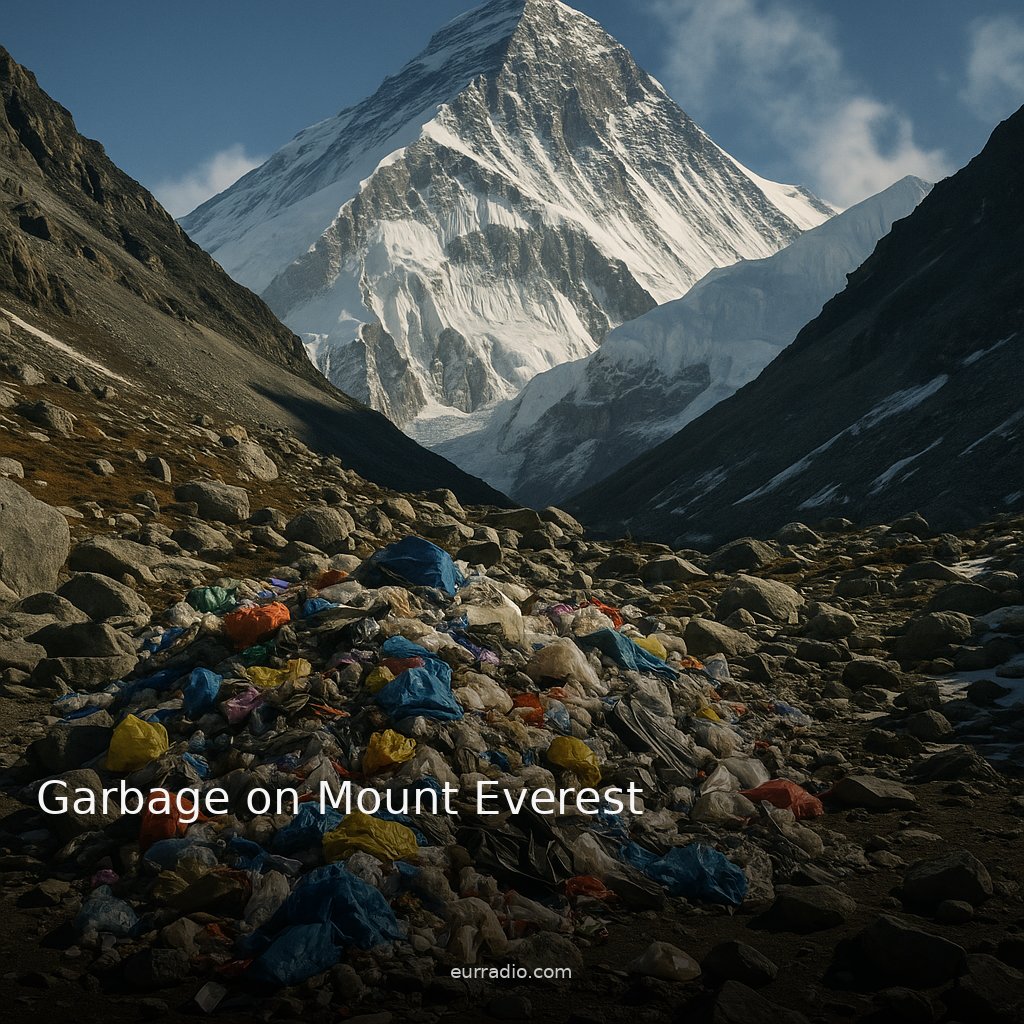 Garbage on Mount Everest