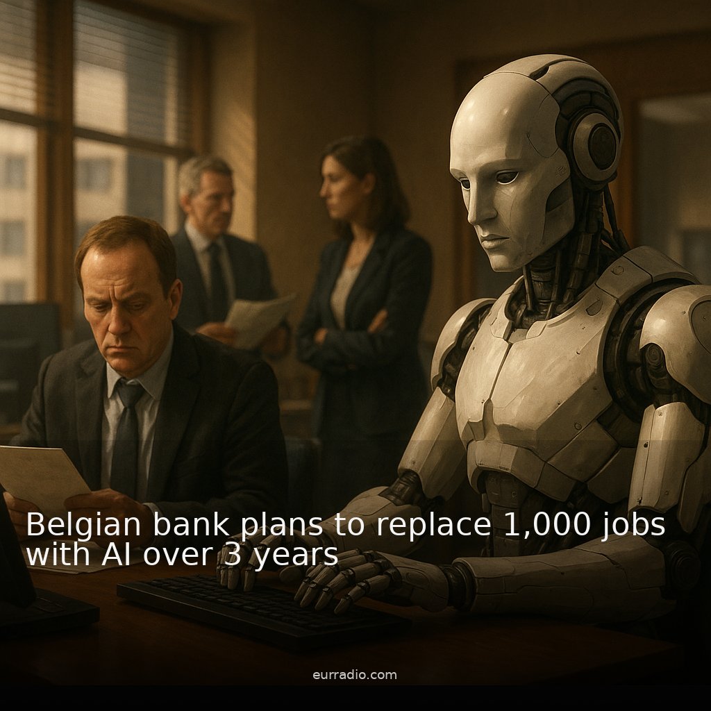 Belgian bank plans to replace 1,000 jobs with AI over 3 years