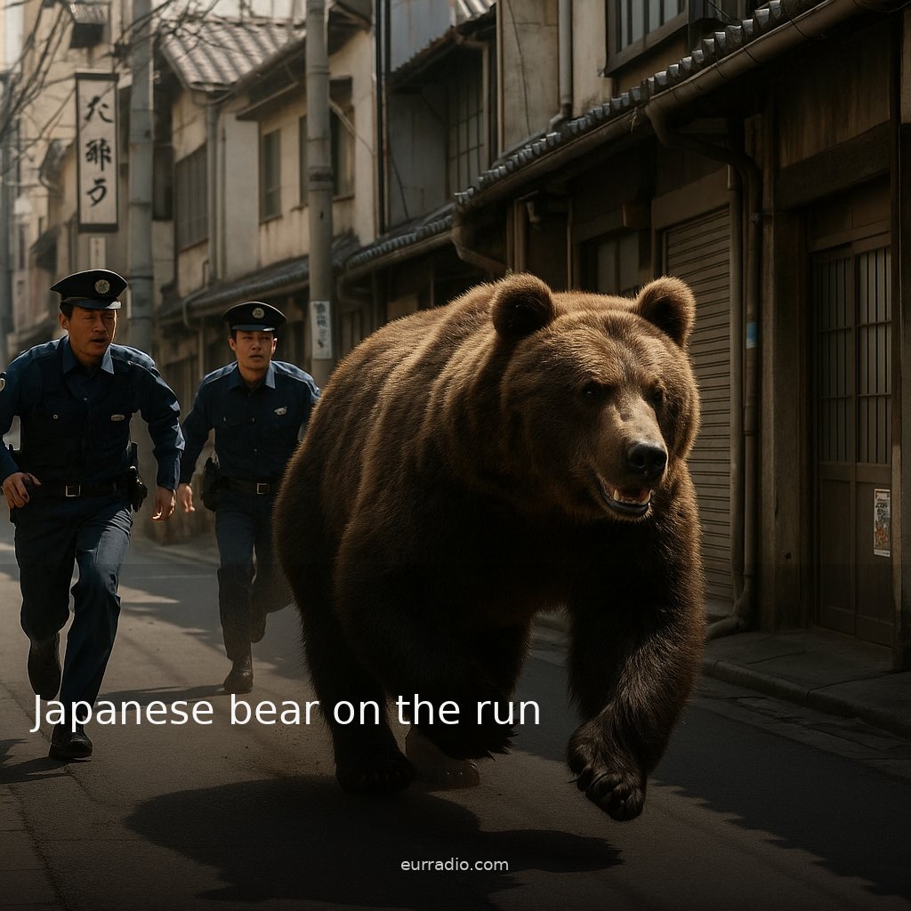 Japanese bear on the run